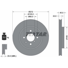 Bremsscheibe Suzuki P. Swift 1.2-1.6 10 92278203 Bremsscheibe Suzuki P. Swift 1.2-1.6 10 92278203