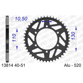 AFAM Kettenrad ALU 47 Zähne 13814-47