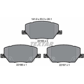 Bremsbelagsatz Fiat P. 500X 1.4-1.6/2.0D 4X4 14 2216501