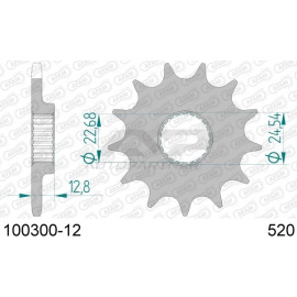 AFAM Ritzel 12 Zähne 100300-12