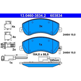 Bremsbelagsatz Ford P. Transit 2.2-3.2 Tdci 06-14 13.0460-3834.2