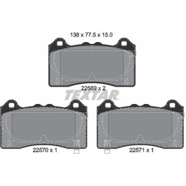 Bremsbelagsatz Ford P. Focus 2.3 Rs Awd 15 2256901