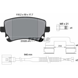 Bremsbelagsatz Vw T. Phaeton 1 Sensor 2332603