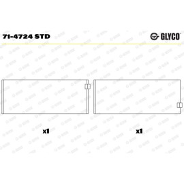 PLEUELLAGER 71-4724 STD