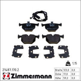 ZIMMERMANN Bremsbeläge 21487.170.2