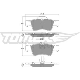 TOMEX brakes Bremsbelagsatz, Scheibenbremse TX 14-30