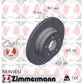 11 482 048 Sport Bremsscheibe HA Sport 150.3450.52