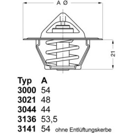 Thermostat, Kühlmittel 3136.88D50