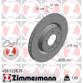 ZIMMERMANN Bremsscheibe 450.5228.20 ZIMMERMANN Bremsscheibe 450.5228.20