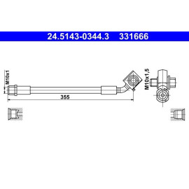 Bremsschlauch 24.5143-0344.3
