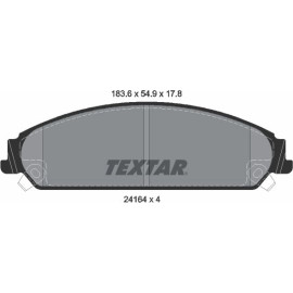 Textar Bremsbelagsatz 2416401 Textar Bremsbelagsatz 2416401
