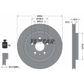 Bremsscheibe Volvo T. S60/S80/V60/V70/Xc70 06 92168305