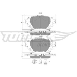 TOMEX brakes Bremsbelagsatz, Scheibenbremse TX 19-81