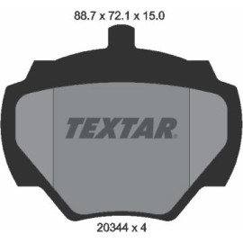 Textar Bremsbelagsatz 2034402 Textar Bremsbelagsatz 2034402
