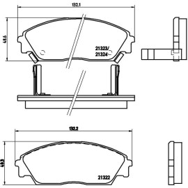 BREMBO Bremsklötze VA P 28 016