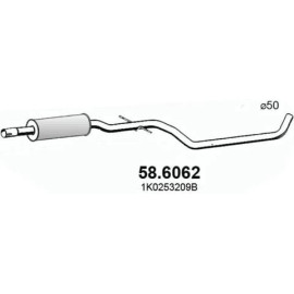 ASSO Mittelschalldämpfer 58.6062