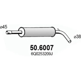 Mittelschalldämpfer 50.6007