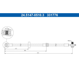 ATE Bremsschlauch 24.5147-0510.3