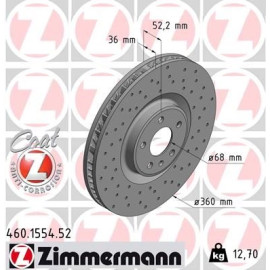 Bremsscheibe VA Sport 460.1554.52 Bremsscheibe VA Sport 460.1554.52