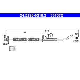 ATE Bremsschlauch 24.5298-0516.3 ATE Bremsschlauch 24.5298-0516.3
