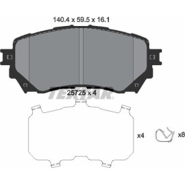 Bremsbelagsatz Mazda S. 6 12 2572501