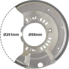 VAN WEZEL Spritzblech, Bremsscheibe 5430372