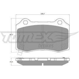 TOMEX brakes Bremsbelagsatz, Scheibenbremse TX 18-81