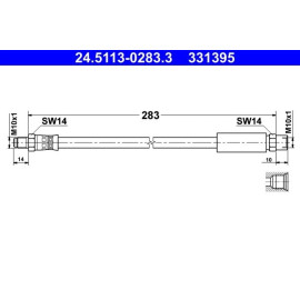ATE Bremsschlauch 24.5113-0283.3