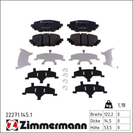 ZIMMERMANN Bremsbeläge 22271.145.1