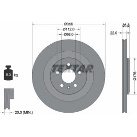 Bremsscheibe Audi T. A6/A7/A8 11 92241803 Bremsscheibe Audi T. A6/A7/A8 11 92241803