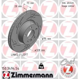 ZIMMERMANN Bremsscheibe 150.3494.54 ZIMMERMANN Bremsscheibe 150.3494.54