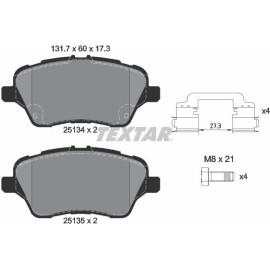 Bremsbelagsatz Ford P. Fiesta 12-/Transit Courier 14-/B-Max 2513402