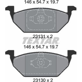 Textar Bremsbelagsatz 2313001 – ohne Verschleißsensor Textar Bremsbelagsatz 2313001 – ohne Verschleißsensor