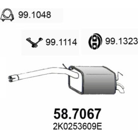 ASSO Endschalldämpfer 58.7067 ASSO Endschalldämpfer 58.7067