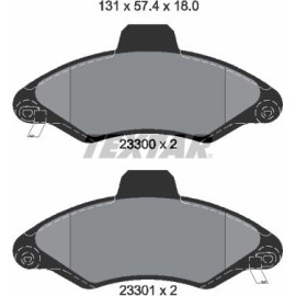 Textar Bremsbelagsatz 2330002 Textar Bremsbelagsatz 2330002