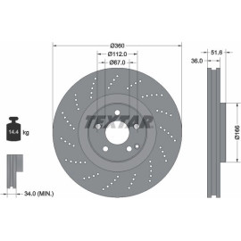 Bremsscheibe Db P. C218/X218 4.7 11 92283905 Bremsscheibe Db P. C218/X218 4.7 11 92283905