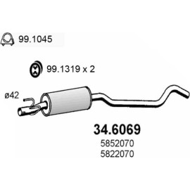 Mittelschalldämpfer 34.6069