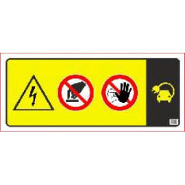Warntafel für Absperrkette 31366 Warntafel für Absperrkette 31366