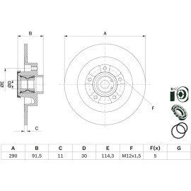 Bremsscheibe 0 986 479 F42