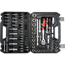 Steckschlüsselsatz L Typ2 1/2 + 1/4 108-Tlg YT-38791