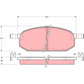 TRW Bremsbeläge Vorderachse GDB3153