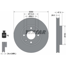 Bremsscheibe Hyundai P. Sonata/Elantra 00 92136600 Bremsscheibe Hyundai P. Sonata/Elantra 00 92136600