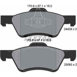 Bremsbelagsatz Ford P. Maveric 01- Ty Scheiben 2443901