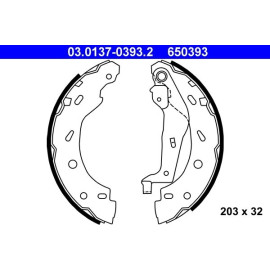 Bremsbackensatz 03.0137-0393.2