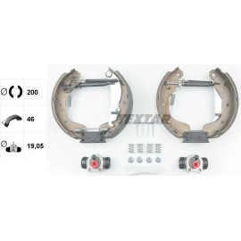 Satz Bremsbacken Opel Corsa C 1.0, 1.2, 1.4 09.00-, 1.3Cdti 06.03 84058200