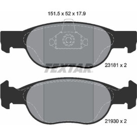 Textar Bremsbelagsatz 2318101 Textar Bremsbelagsatz 2318101