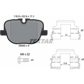 Bremsbelagsatz Land Rover T. Range Rover 09 2508501