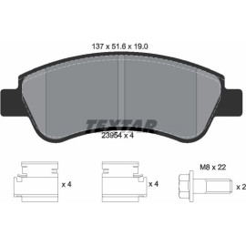 Textar Bremsbelagsatz 2395401 Textar Bremsbelagsatz 2395401