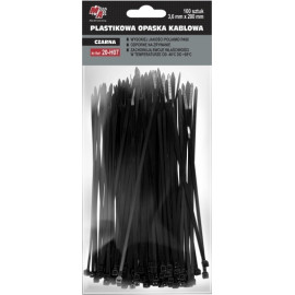 MOJE AUTO AMT20-H07 Kabelbinder 3,6 x 200 (1 Pack 100 Stück) Schwarz