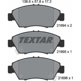 Bremsbelagsatz Honda P. Civic 94-/01-/Crx 92- Akebono/Crx 92 2169401